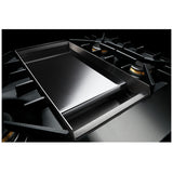 JennAir Noir JGRP548HM Gas Range, 6.3 cu. ft. Capacity, 48 inch Exterior Width, Self Clean, Dual Fan Convection, 6 Burners, 20,000 BTU Highest Burner, Double Oven, Stainless Steel colour