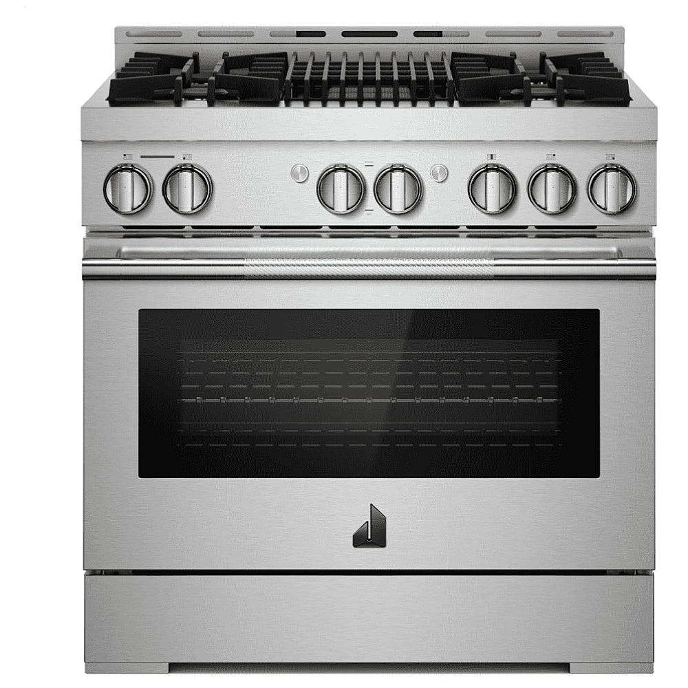 JennAir Rise JGRP636HL Gas Range, 5.1 cu. ft. Capacity, 36 inch Exterior Width, Self Clean, True Convection, 5 Burners, 20,000 BTU