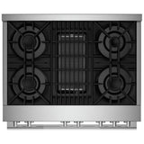 JennAir Rise JGRP636HL Gas Range, 5.1 cu. ft. Capacity, 36 inch Exterior Width, Self Clean, True Convection, 5 Burners, 20,000 BTU Highest Burner, Stainless Steel colour