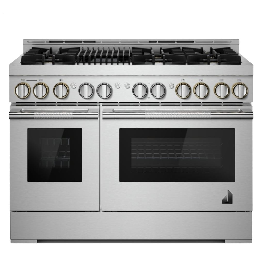 JennAir Rise JGRP648HL Gas Range, 6.3 cu. ft. Capacity, 48 inch Exterior Width, Self Clean, True Convection, 6 Burners, 20,000 BTU