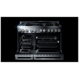 JennAir Rise JGRP648HL Gas Range, 6.3 cu. ft. Capacity, 48 inch Exterior Width, Self Clean, Dual Fan Convection, 6 Burners, 20,000 BTU Highest Burner, Double Oven, Stainless Steel colour