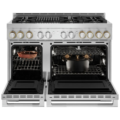 JennAir Rise JGRP648HL Gas Range, 6.3 cu. ft. Capacity, 48 inch Exterior Width, Self Clean, True Convection, 6 Burners, 20,000 BTU