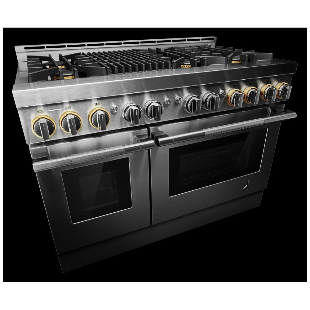 JennAir Rise JGRP648HL Gas Range, 6.3 cu. ft. Capacity, 48 inch Exterior Width, Self Clean, True Convection, 6 Burners, 20,000 BTU