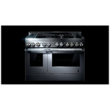 JennAir Rise JGRP648HL Gas Range, 6.3 cu. ft. Capacity, 48 inch Exterior Width, Self Clean, Dual Fan Convection, 6 Burners, 20,000 BTU Highest Burner, Double Oven, Stainless Steel colour