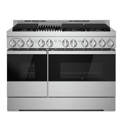 JennAir Rise JGRP748HL Gas Range, 6.3 cu. ft. Capacity, 48 inch Exterior Width, Self Clean, True Convection, 4 Burners, 20,000 BTU