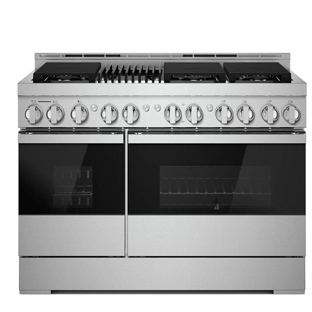 JennAir Noir JGRP648HM Gas Range, 6.3 cu. ft. Capacity, 48 inch Exterior Width, Self Clean, True Convection, 6 Burners, 20,000 BTU