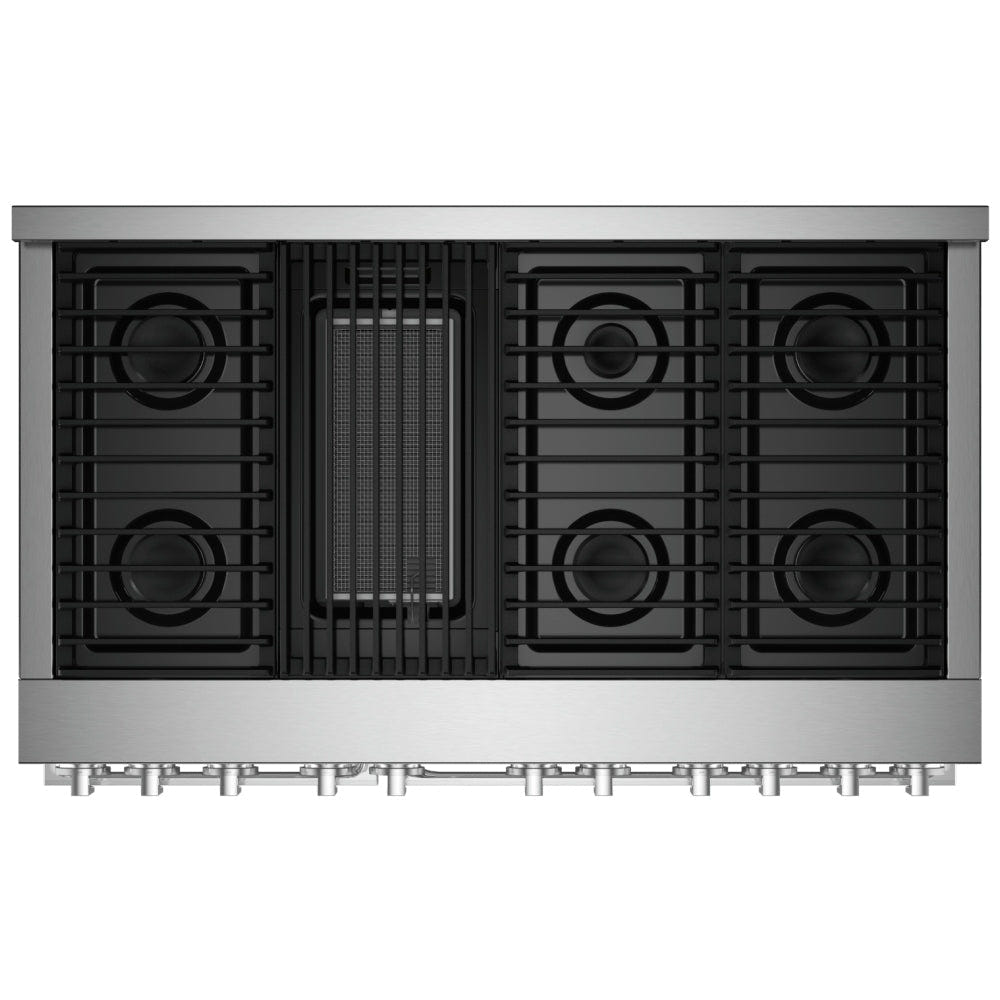 JennAir Noir JGRP648HM Gas Range, 6.3 cu. ft. Capacity, 48 inch Exterior Width, Self Clean, True Convection, 6 Burners, 20,000 BTU