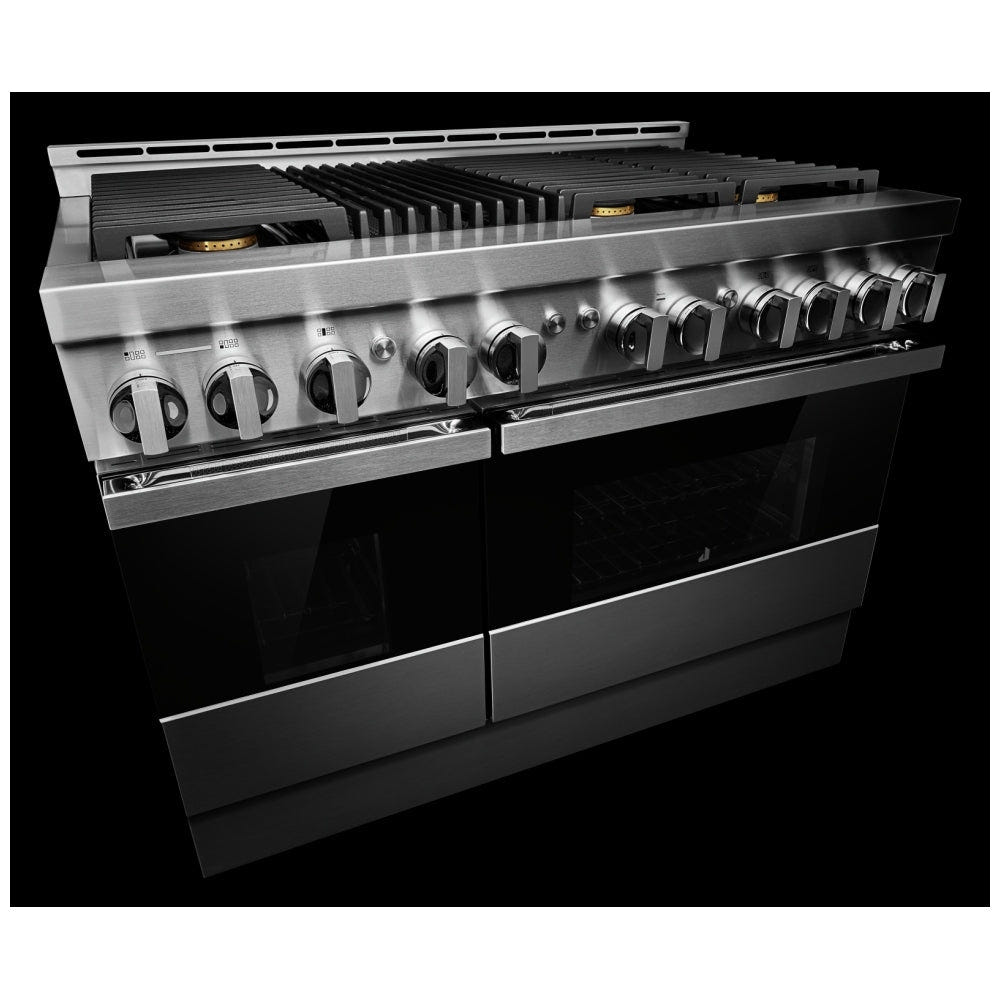 JennAir Noir JGRP648HM Gas Range, 6.3 cu. ft. Capacity, 48 inch Exterior Width, Self Clean, True Convection, 6 Burners, 20,000 BTU