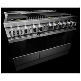 JennAir Noir JGRP648HM Gas Range, 6.3 cu. ft. Capacity, 48 inch Exterior Width, Self Clean, True Convection, 6 Burners, 20,000 BTU Highest Burner, Double Oven, Stainless Steel colour