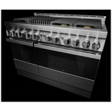 JennAir Noir JGRP648HM Gas Range, 6.3 cu. ft. Capacity, 48 inch Exterior Width, Self Clean, True Convection, 6 Burners, 20,000 BTU Highest Burner, Double Oven, Stainless Steel colour