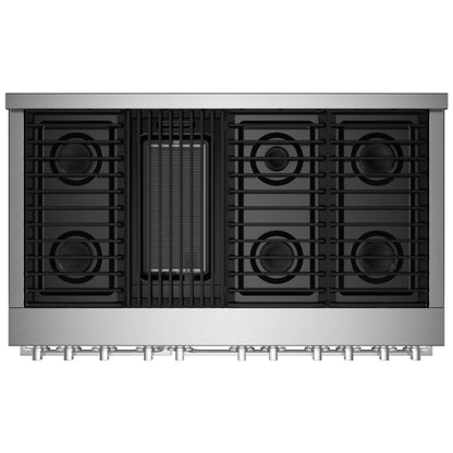 JennAir Rise JGRP748HL Gas Range, 6.3 cu. ft. Capacity, 48 inch Exterior Width, Self Clean, True Convection, 4 Burners, 20,000 BTU