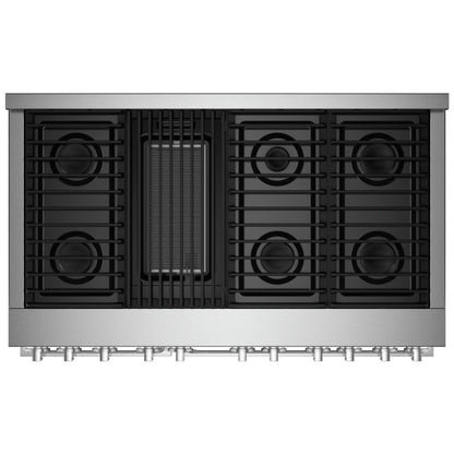 JennAir Noir JGRP648HM Gas Range, 6.3 cu. ft. Capacity, 48 inch Exterior Width, Self Clean, True Convection, 6 Burners, 20,000 BTU