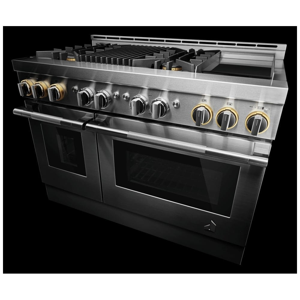 JennAir Rise JGRP748HL Gas Range, 6.3 cu. ft. Capacity, 48 inch Exterior Width, Self Clean, True Convection, 4 Burners, 20,000 BTU