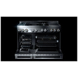 JennAir Rise JGRP748HL Gas Range, 6.3 cu. ft. Capacity, 48 inch Exterior Width, Self Clean, Dual Fan True Convection, 20,000 BTU Highest Burner, Double Oven, Stainless Steel colour