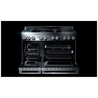 JennAir Rise JGRP748HL Gas Range, 6.3 cu. ft. Capacity, 48 inch Exterior Width, Self Clean, True Convection, 4 Burners, 20,000 BTU