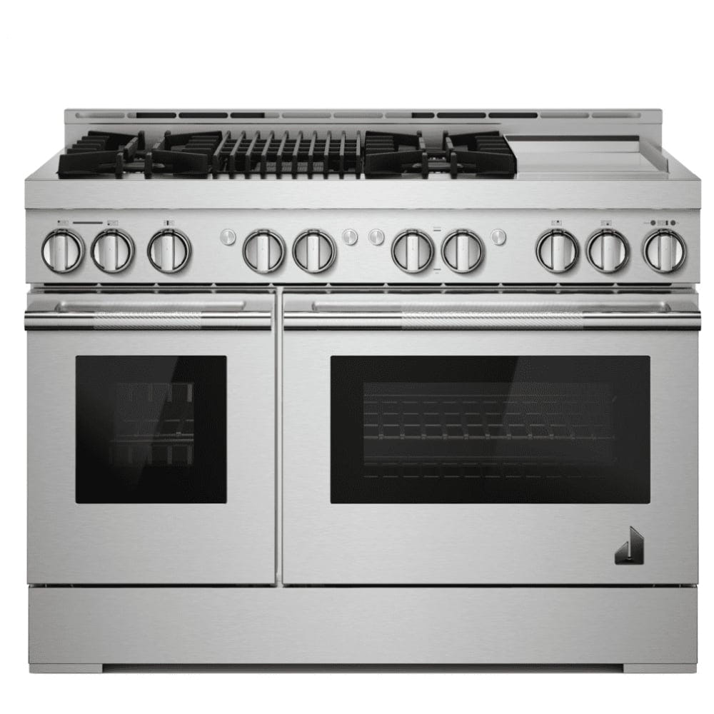 JennAir Rise JGRP748HL Gas Range, 6.3 cu. ft. Capacity, 48 inch Exterior Width, Self Clean, True Convection, 4 Burners, 20,000 BTU