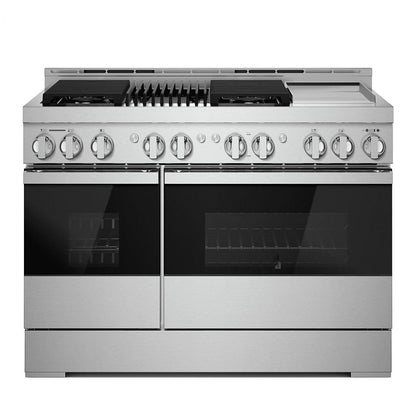 JennAir Noir JGRP748HM Gas Range, 6.3 cu. ft. Capacity, 48 inch Exterior Width