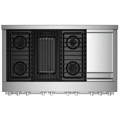 JennAir Noir JGRP748HM Gas Range, 6.3 cu. ft. Capacity, 48 inch Exterior Width