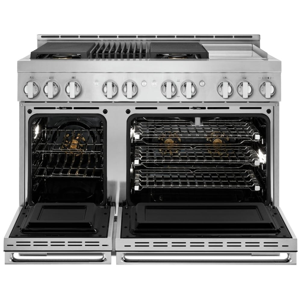 JennAir Noir JGRP748HM Gas Range, 6.3 cu. ft. Capacity, 48 inch Exterior Width