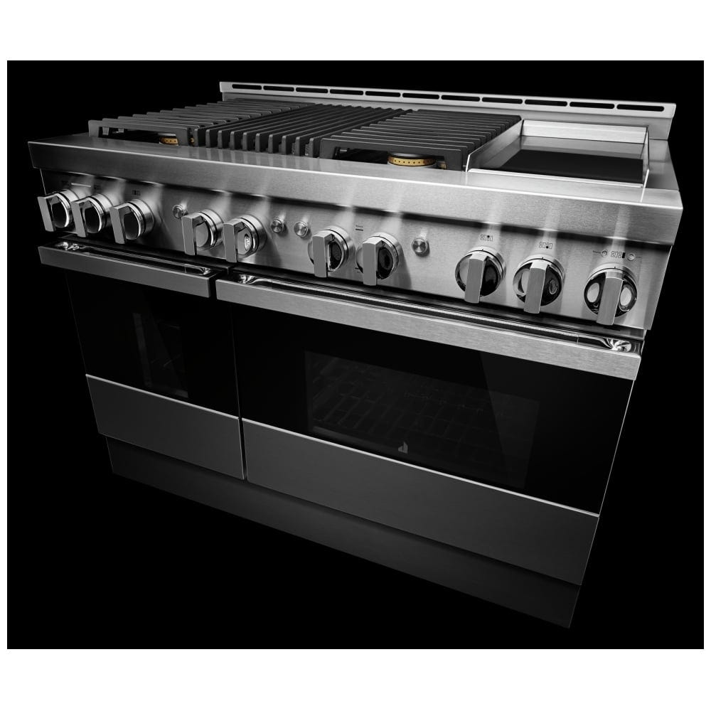 JennAir Noir JGRP748HM Gas Range, 6.3 cu. ft. Capacity, 48 inch Exterior Width