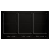 JennAir JIC4736HB Induction Cooktop, 36 inch Exterior Width, 6 Burners, 3,700 W Highest Element, Black colour
