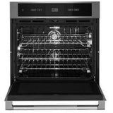 JennAir Rise JJW3430LL Single Wall Oven, 30 inch Exterior Width, Convection, Self Clean, 5 cu. ft. Capacity, Temperature Probe, Wifi Enabled, Stainless Steel colour