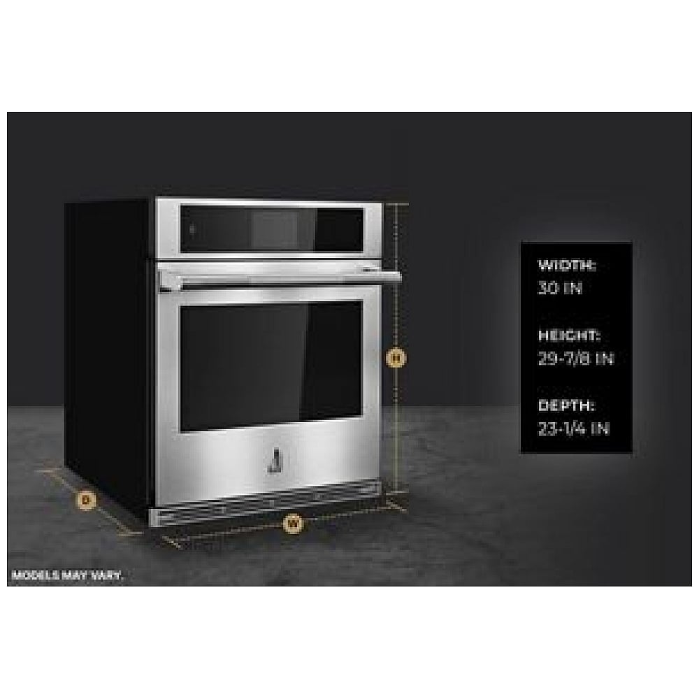 JennAir Rise JJW3430LL Single Wall Oven, 30 inch Exterior Width, Convection, Self Clean, 5 cu. ft.