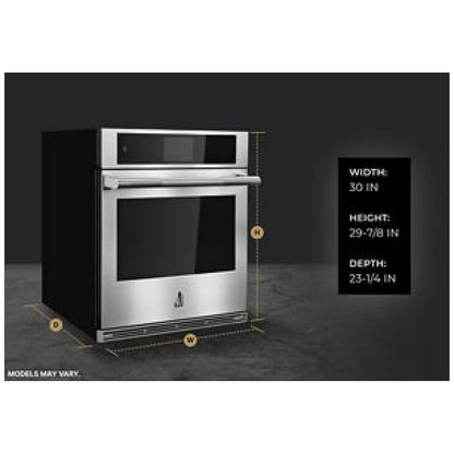 JennAir Rise JJW3430LL Single Wall Oven, 30 inch Exterior Width, Convection, Self Clean, 5 cu. ft.