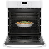 GE JKS3000DNWW Single Wall Oven, 27 inch Exterior Width, Self Clean, 4.3 cu. ft. Capacity, Wifi Enabled, White colour
