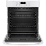 GE JKS3000DNWW Single Wall Oven, 27 inch Exterior Width, Self Clean, 4.3 cu. ft. Capacity, Wifi Enabled, White colour
