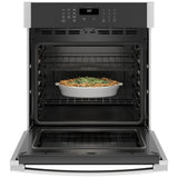 GE JKS3000SNSS Single Wall Oven, 27 inch Exterior Width, Self Clean, 4.3 cu. ft. Capacity, Wifi Enabled, Stainless Steel colour