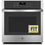 GE JKS3000SNSS Single Wall Oven, 27 inch Exterior Width, Self Clean, 4.3 cu. ft. Capacity, Wifi Enabled, Stainless Steel colour