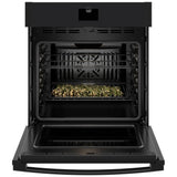 GE JKS5000DVBB Single Wall Oven, 27 inch Exterior Width, True Convection, Self Clean, 4.3 cu. ft. Capacity, Temperature Probe, Wifi Enabled, Air Fry, Black colour