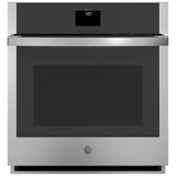 GE JKS5000SVSS Single Wall Oven, 27 inch Exterior Width, True Convection, Self Clean, 4.3 cu. ft. Capacity, Temperature Probe, Wifi Enabled, Air Fry, Stainless Steel colour