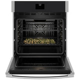 GE JKS5000SVSS Single Wall Oven, 27 inch Exterior Width, True Convection, Self Clean, 4.3 cu. ft. Capacity, Temperature Probe, Wifi Enabled, Air Fry, Stainless Steel colour