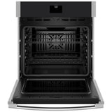 GE JKS5000SVSS Single Wall Oven, 27 inch Exterior Width, True Convection, Self Clean, 4.3 cu. ft. Capacity, Temperature Probe, Wifi Enabled, Air Fry, Stainless Steel colour