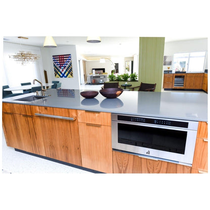 JennAir Rise JMDFS30HL Microwave Drawer, 30 inch Exterior Width, 1.2 cu. ft. Capacity, 950 W Watts, Stainless Steel Interior, Stainless Steel colour