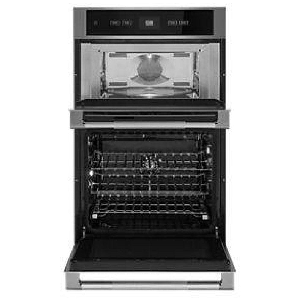 JennAir Rise JMW2427LL Microwave Wall Oven Combo, 27 inch Exterior Width, Convection, Self Clean, 5.7 cu. ft.