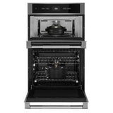 JennAir Rise JMW2427LL Microwave Wall Oven Combo, 27 inch Exterior Width, Convection, Self Clean, 5.7 cu. ft.