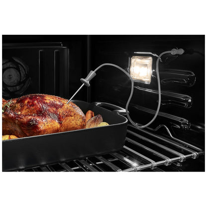 JennAir Rise JMW2427LL Microwave Wall Oven Combo, 27 inch Exterior Width, Convection, Self Clean, 5.7 cu. ft.