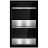 JennAir Noir JOEDC530RM Double Wall Oven, 30 inch Exterior Width, True Convection, Self Clean, 10 cu. ft. Capacity, Temperature Probe, Wifi Enabled, Stainless Steel colour