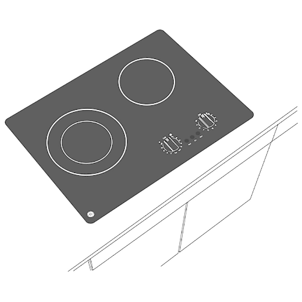 GE JP3021DPBB Electric Cooktop