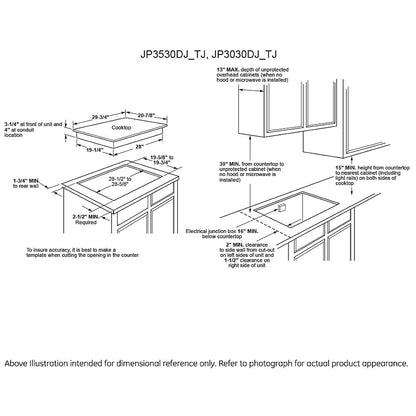 GE JP3030DWBB Electric Cooktop