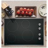 GE JP3030SWSS Electric Cooktop, 30 inch Exterior Width, 4 Burners, Stainless Steel colour