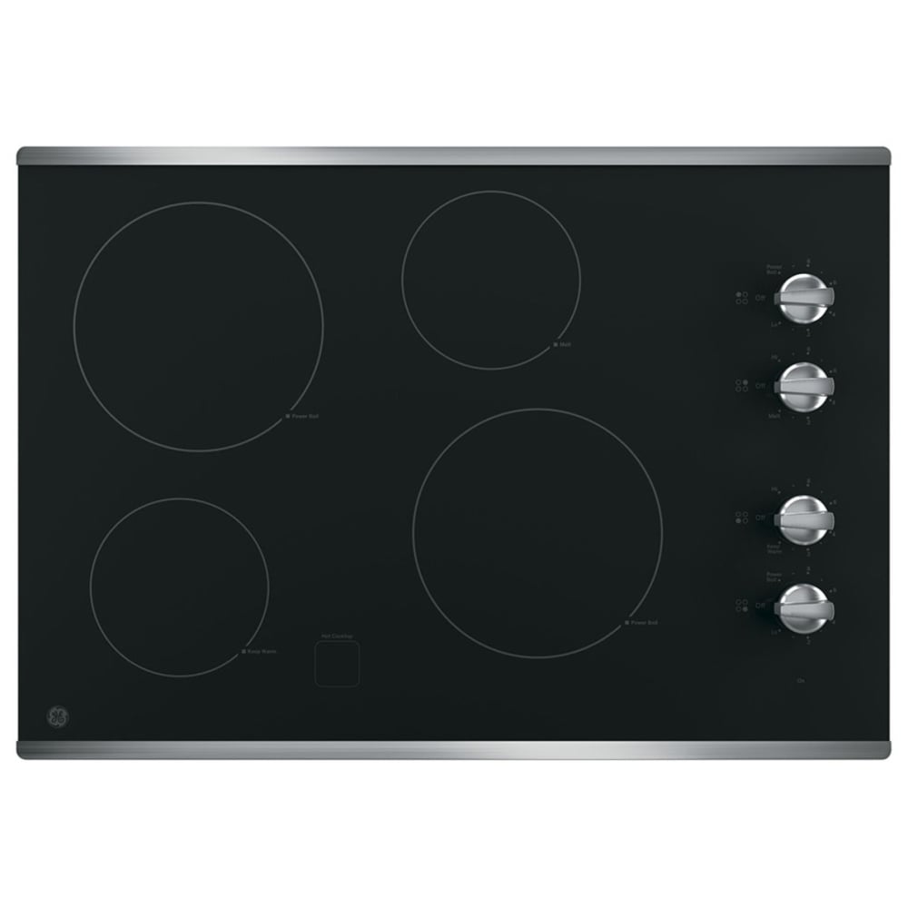 GE JP3030SWSS Electric Cooktop, 30" Stainless Steel Cooktop