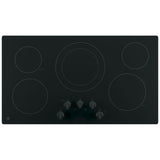 GE JP3036DLBB Electric Cooktop, 36 inch Exterior Width, 5 Burners, 2,700 W Highest Element, Black colour