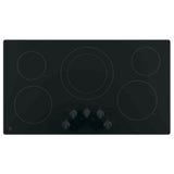 GE JP3036DLBB Electric Cooktop, 36 inch Exterior Width, 5 Burners, 2,700 W Highest Element, Black colour