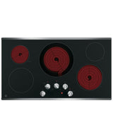 GE JP3036SLSS Electric Cooktop, 36 inch Exterior Width, 5 Burners, 2,700 W Highest Element, Stainless Steel colour
