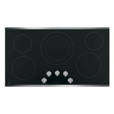 GE JP3036SLSS Electric Cooktop, 36 inch Exterior Width, 5 Burners, 2,700 W Highest Element, Stainless Steel colour