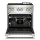 JennAir JPIFC730RL Induction Range, 4.1 cu. ft. Capacity, 30 inch Exterior Width, Dual Fan True Convection, 4 Burners, Self Clean, 3,700 W Highest Element, Stainless Steel colour